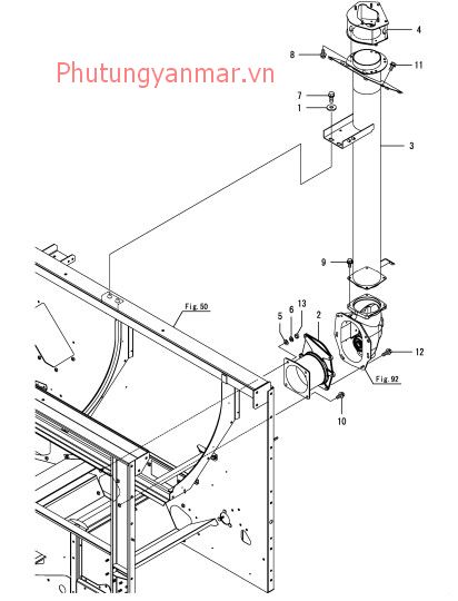 Vỏ buồng thổi lúa 1